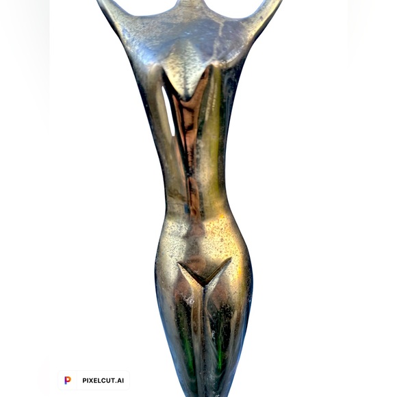 HUGE VINTAGE BRASS FIGURE - Picture 3 of 5